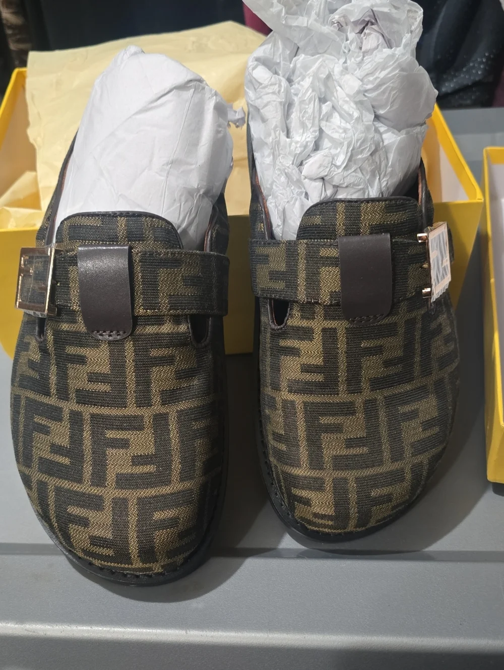 Mens Slip On Monogram Shoes